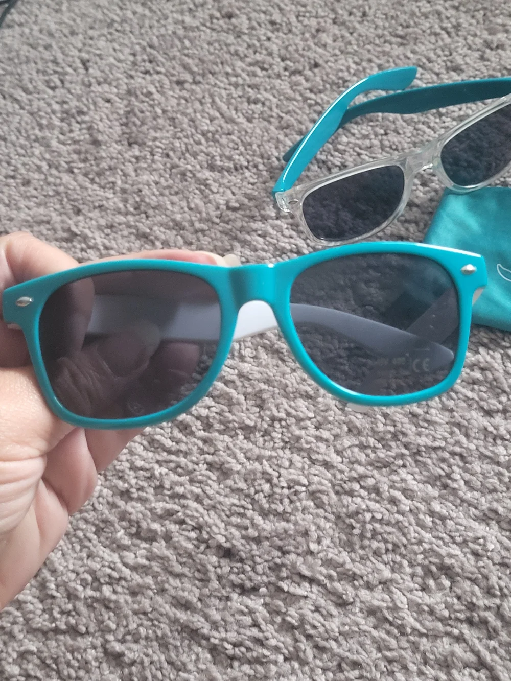 Kids Teal Miami Dolphins Sunglasses with Logo Pouch